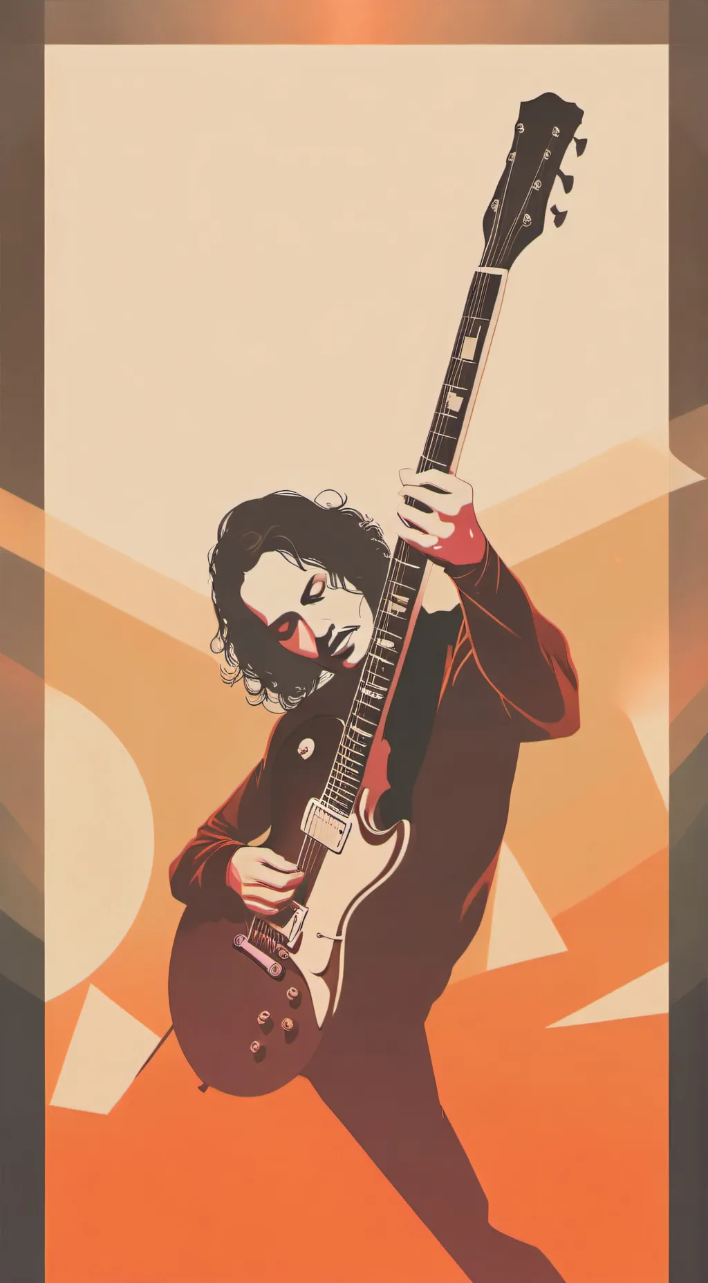 ai character: Kirk hammett ❤️  background