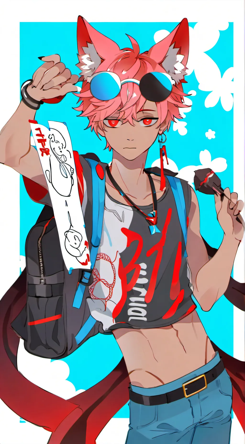 ai character: amigo el furryto background