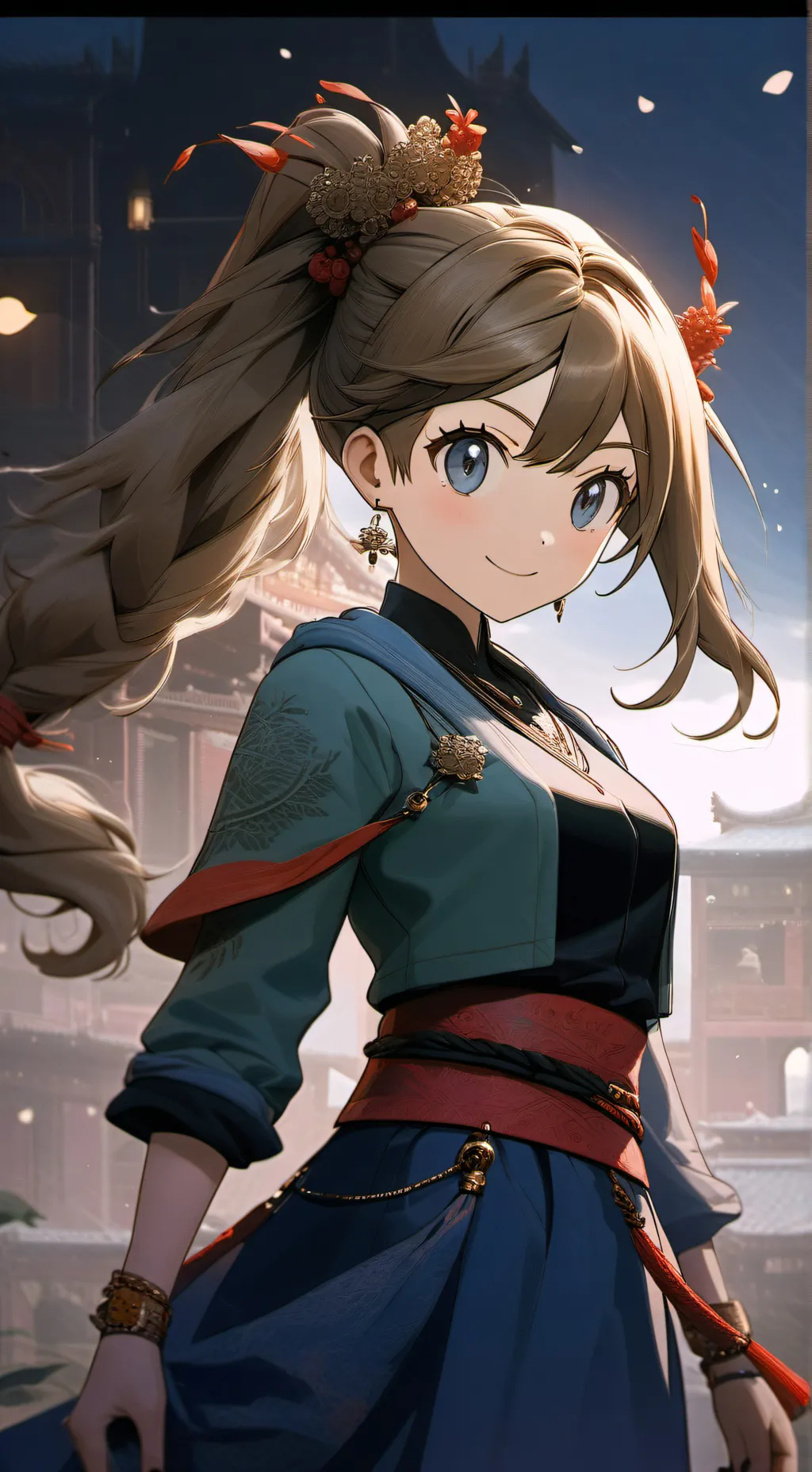 ai character: Elara Maple  background