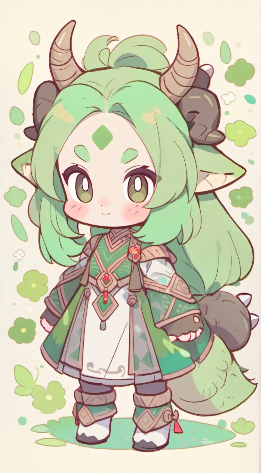 ai character: daine rhino/dragon background