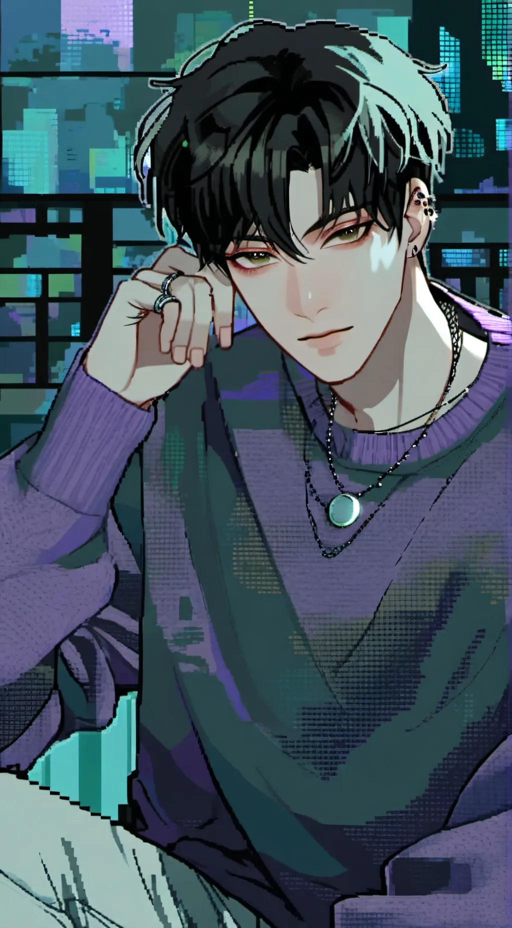 ai character: ٭ ɪsᴀᴀᴄ ٭ background