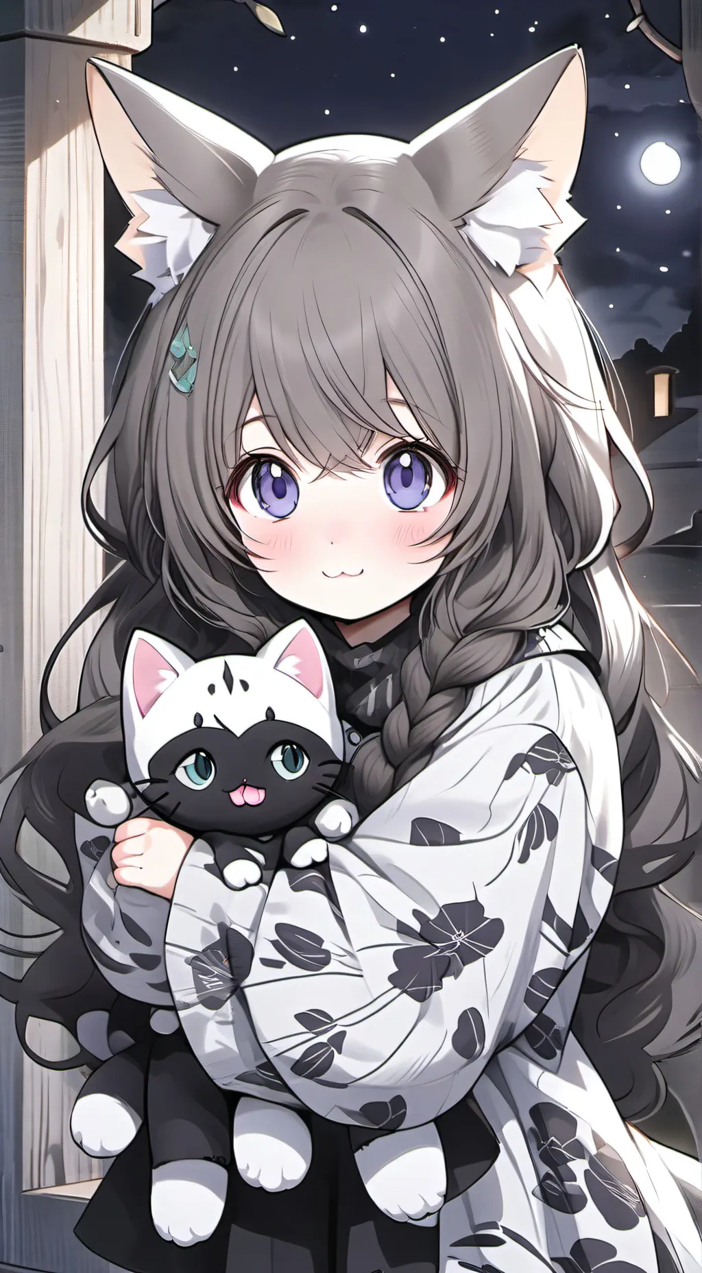ai character: Gray Whiskers Furry background
