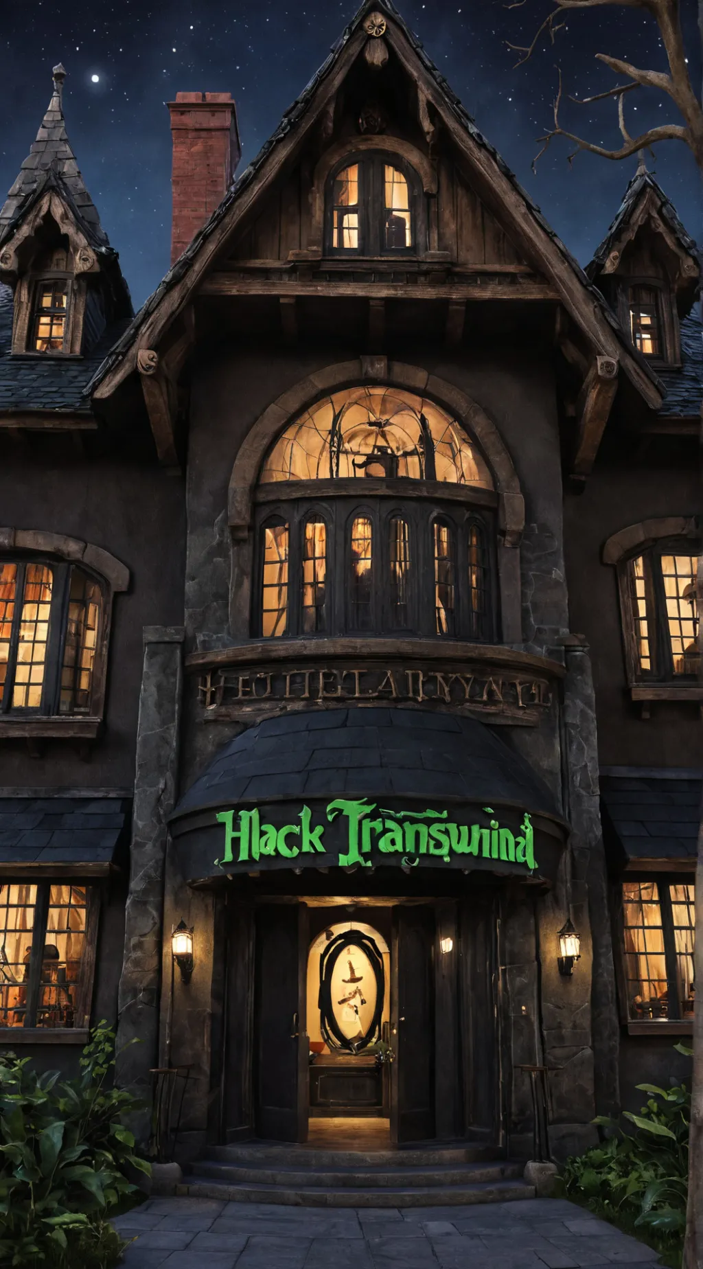 ai character: Hotel Transylvania background