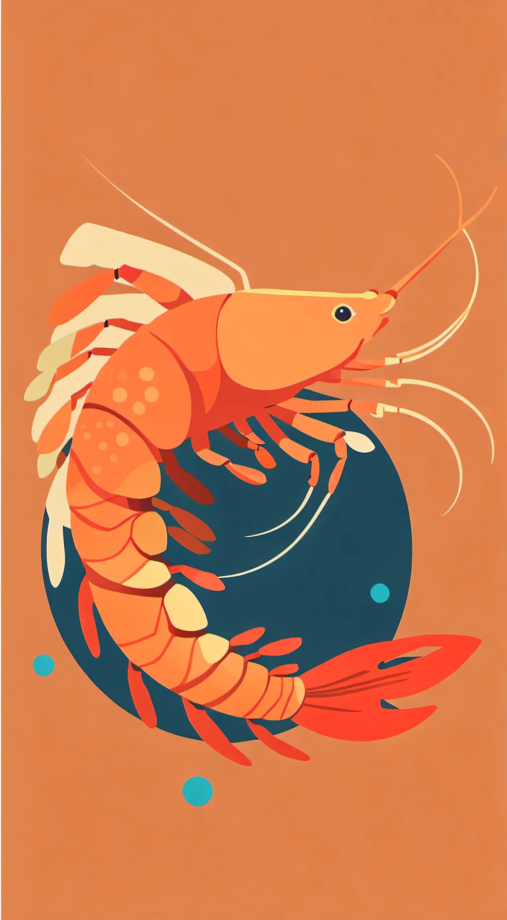 ai character: Shrimpo background