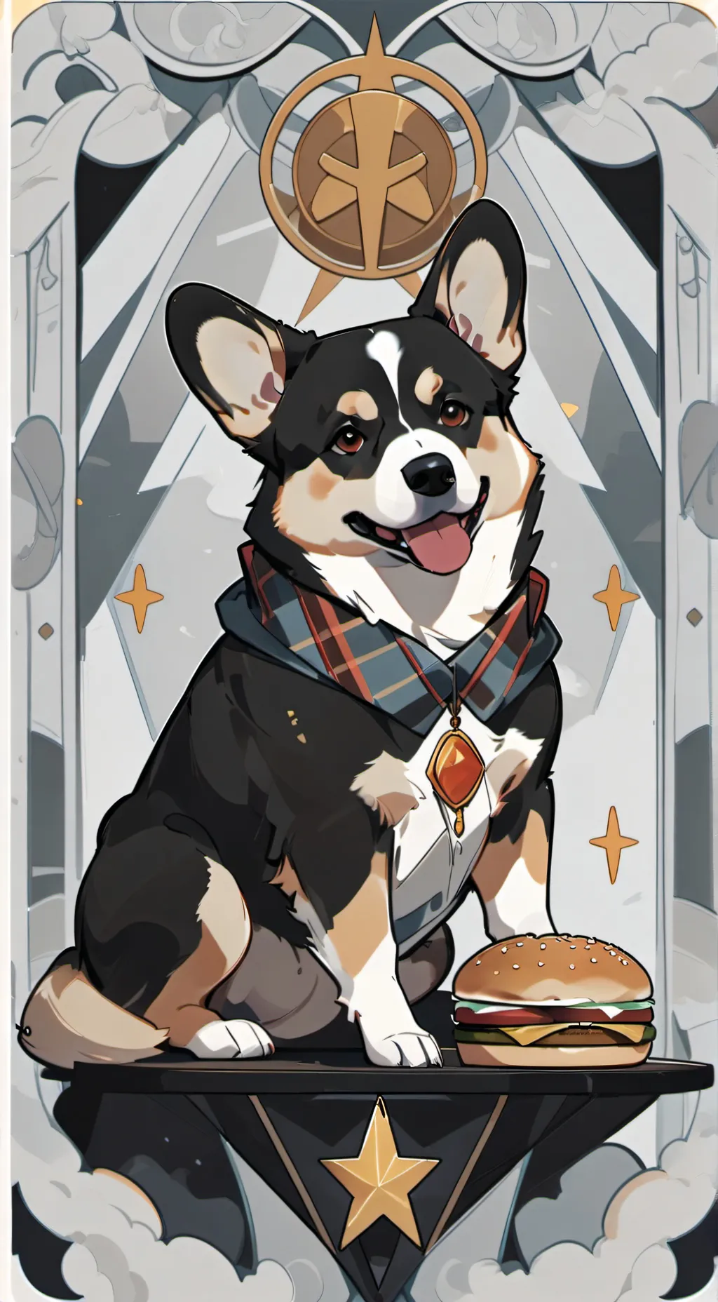 ai character: Corgi background
