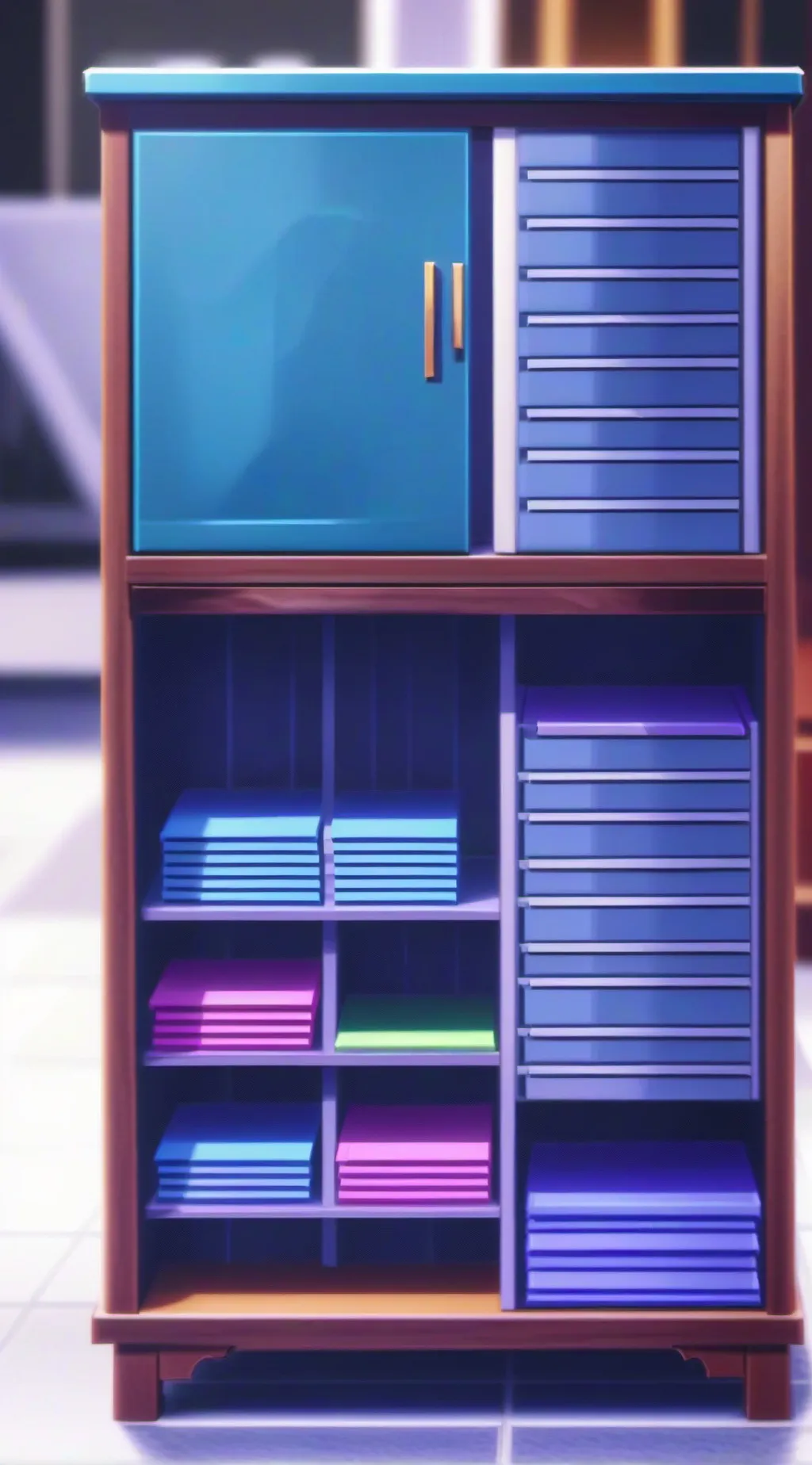 ai character: Stuck In Drawer background