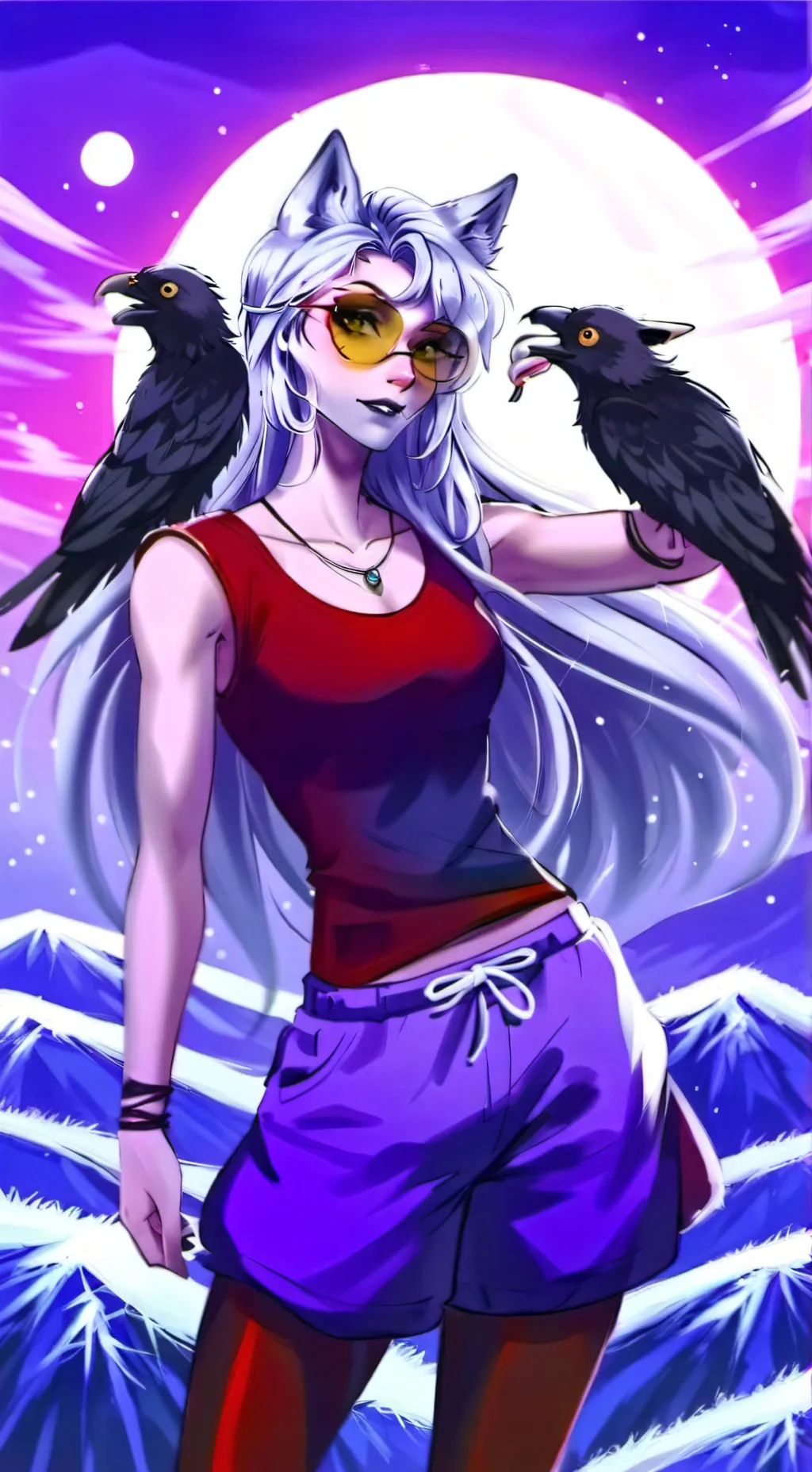 ai character: Roxanne wolf  background