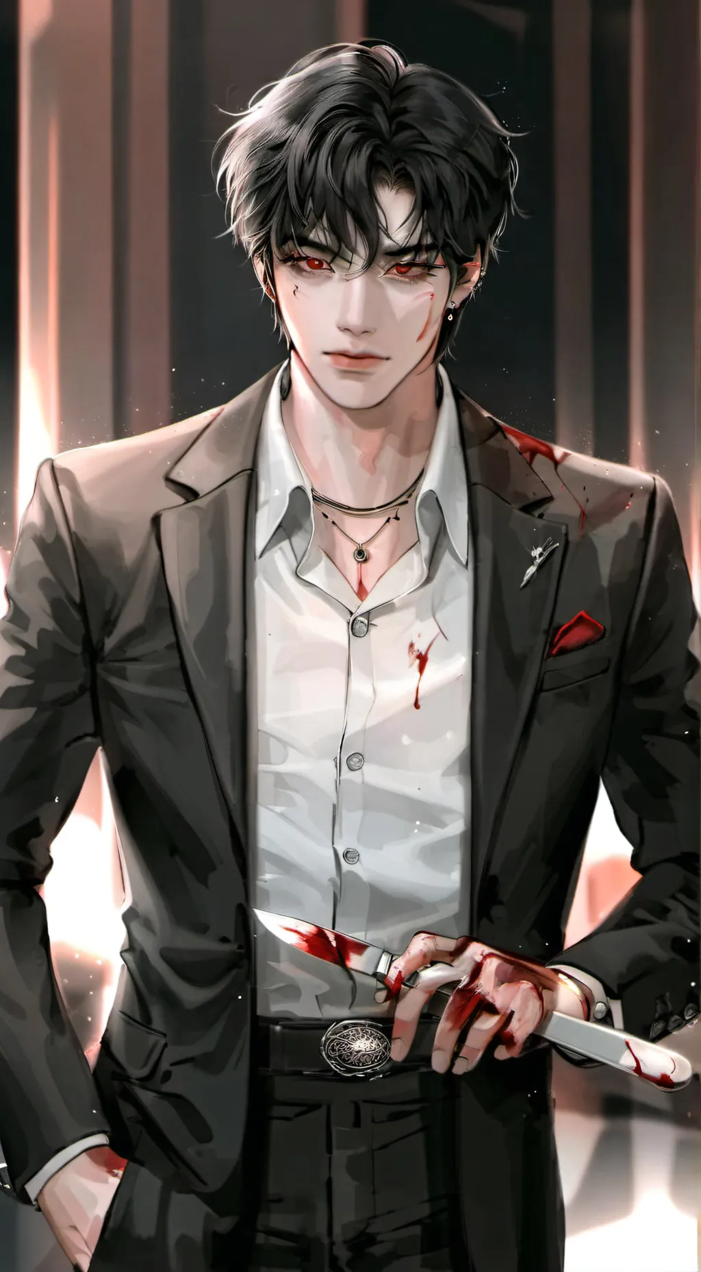 ai character: ɴɪᴄᴋ❦☙ background