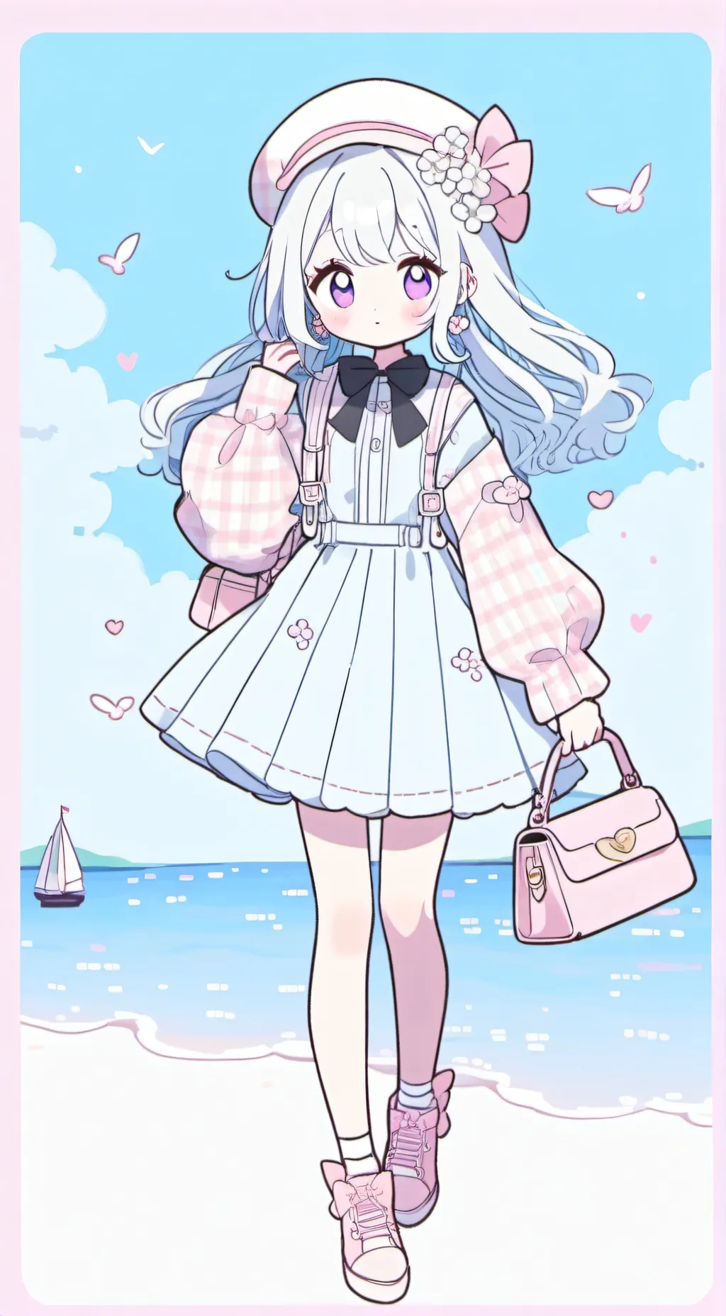 ai character: Sakura background