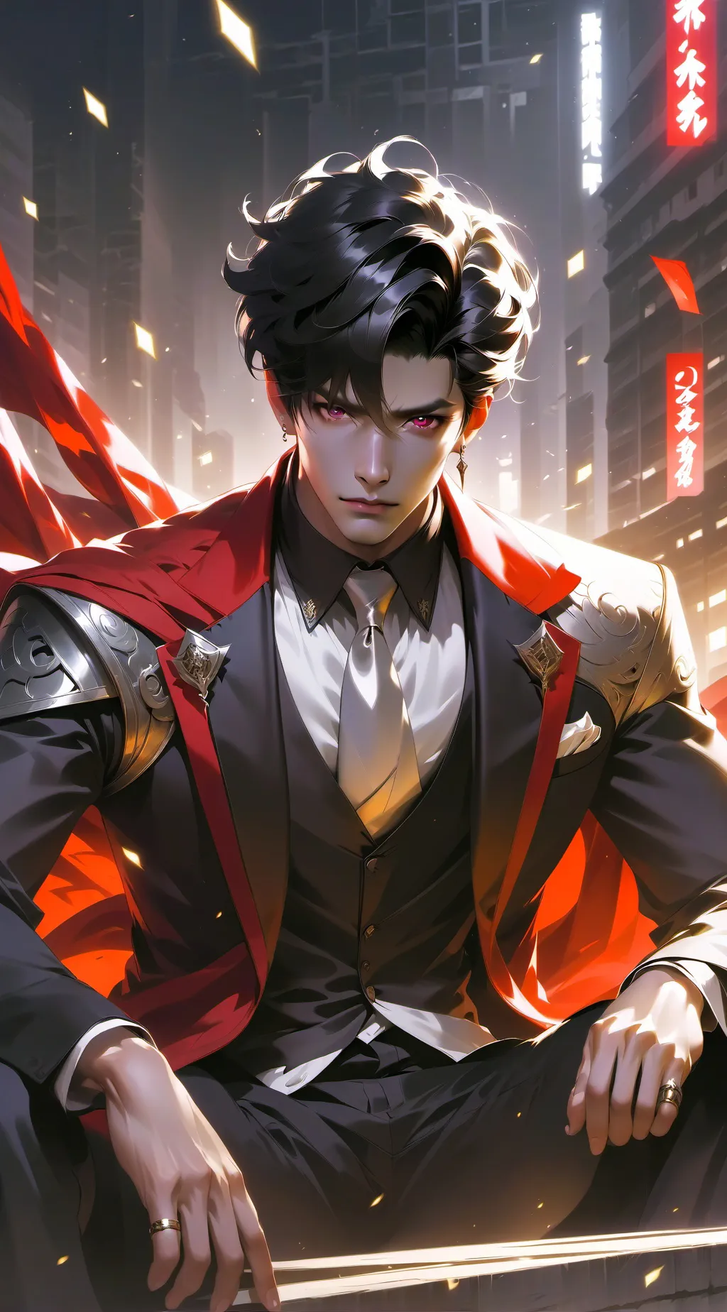 ai character: Adrian  background