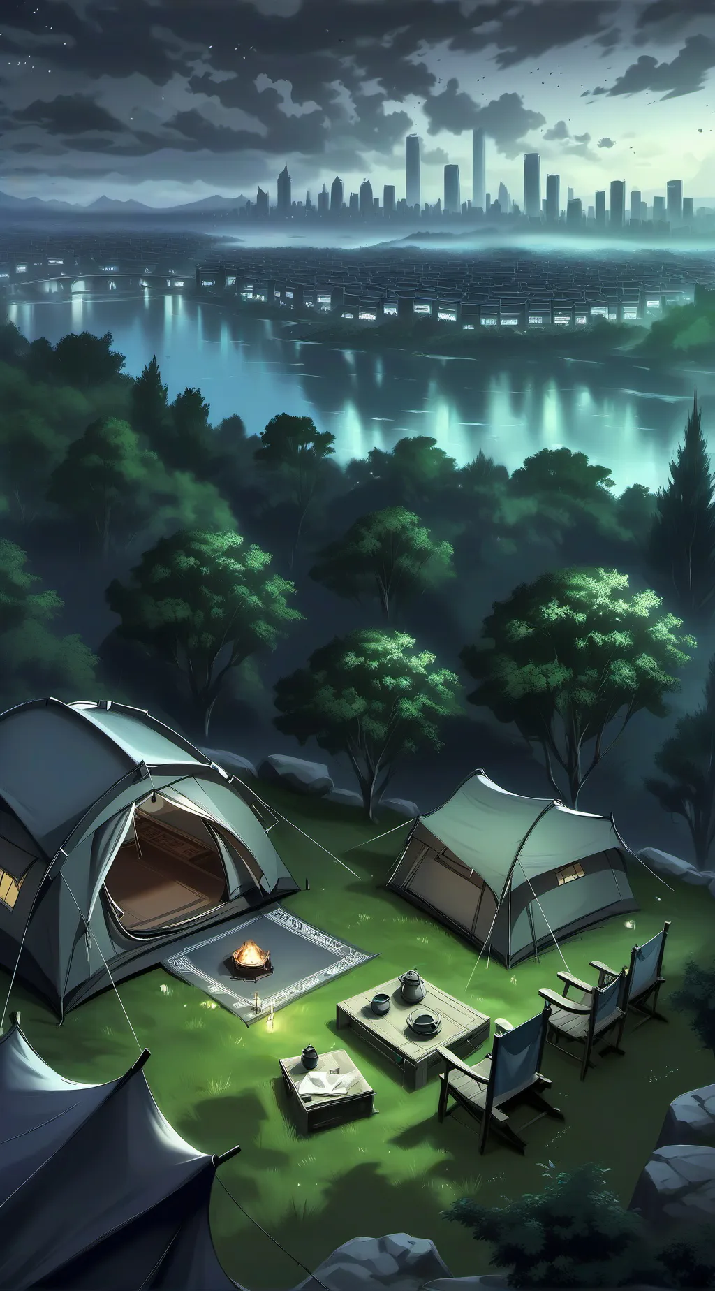 ai character: Sprunki sleepover background