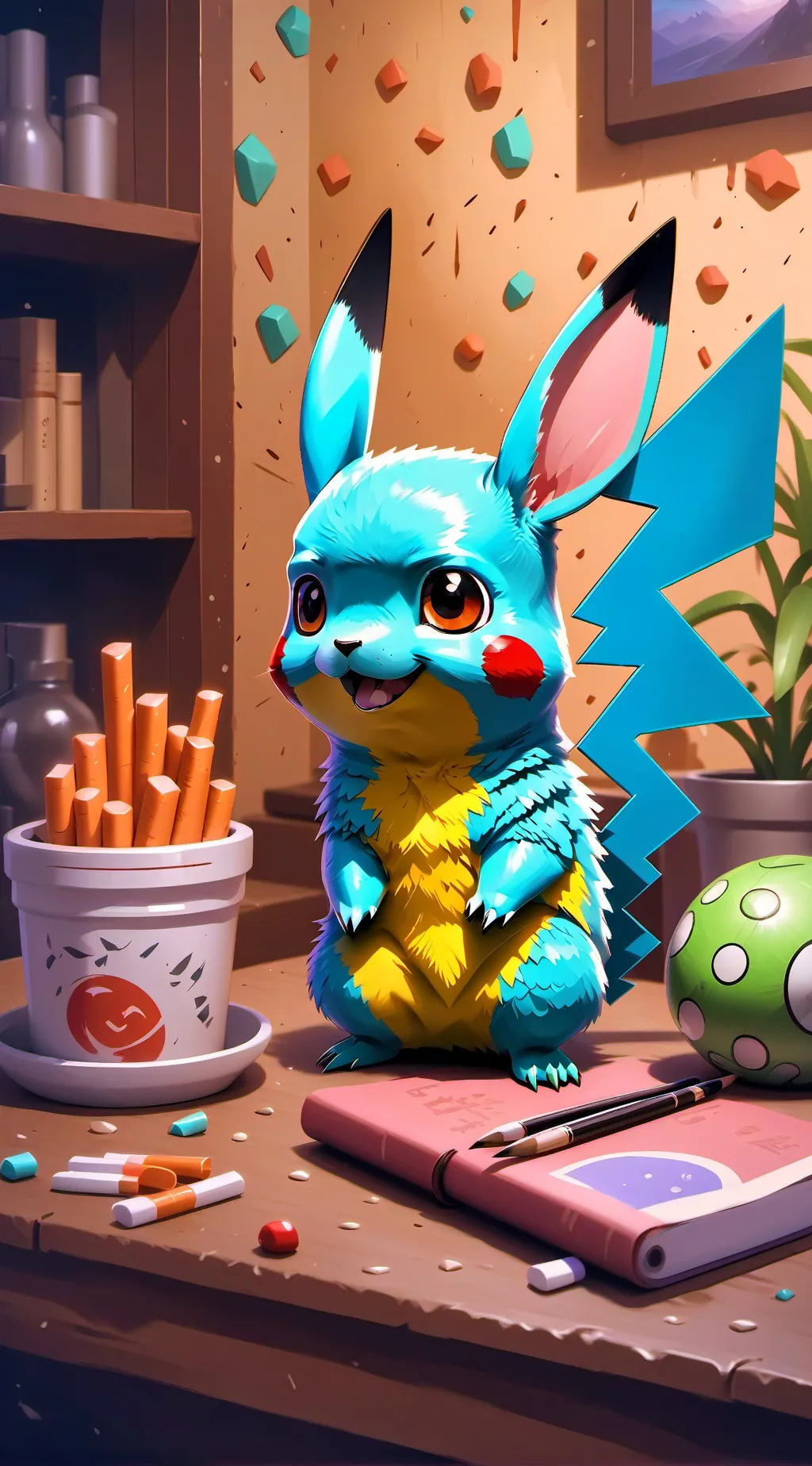 ai character: tadc and sprunki background