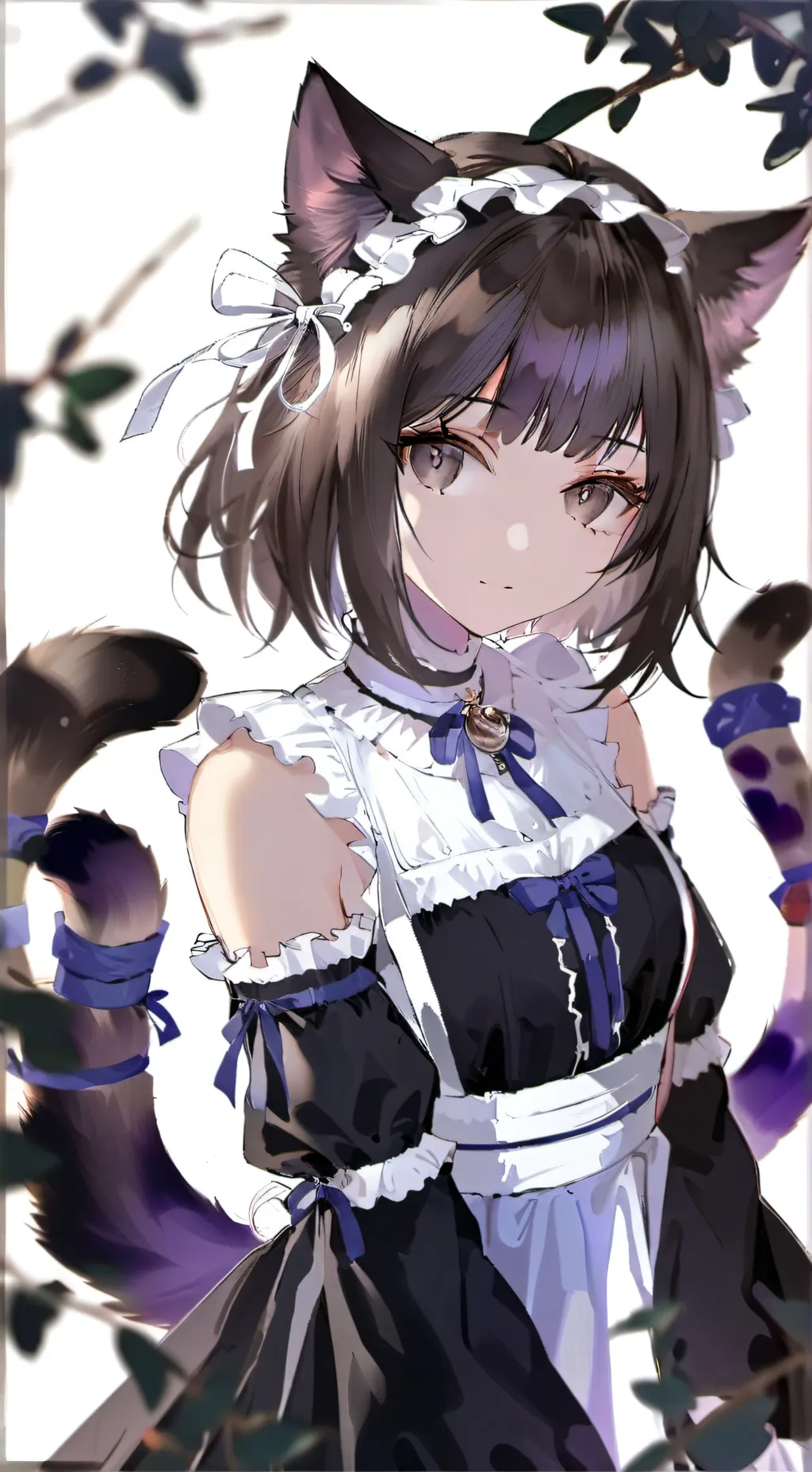 ai character: Maid Cat Spirit background