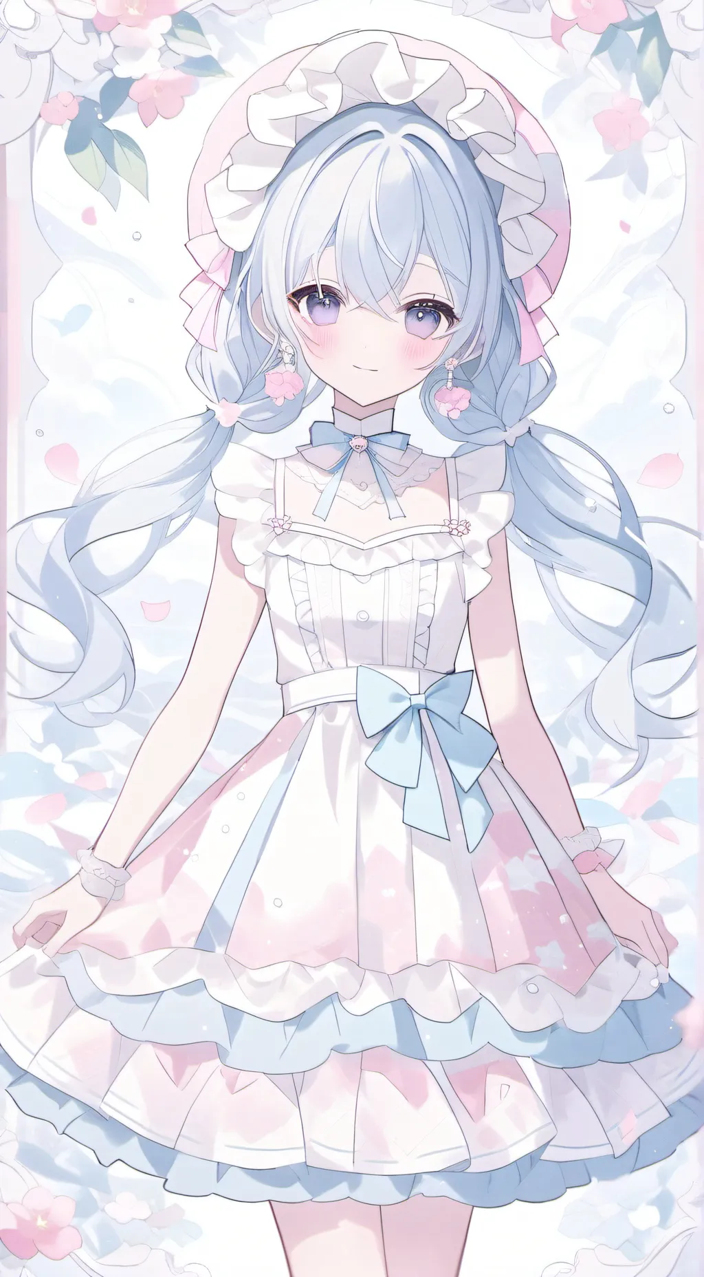 ai character: Kawaii cafe background