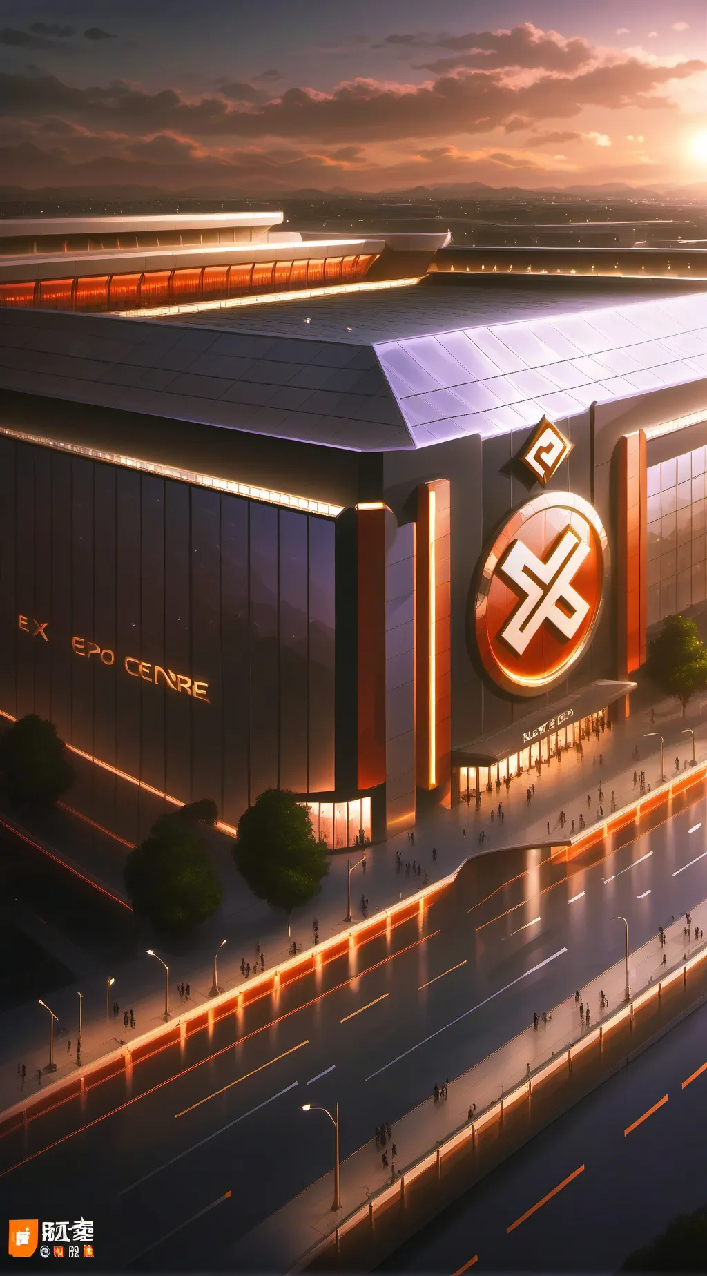 ai character: Expo Centre background