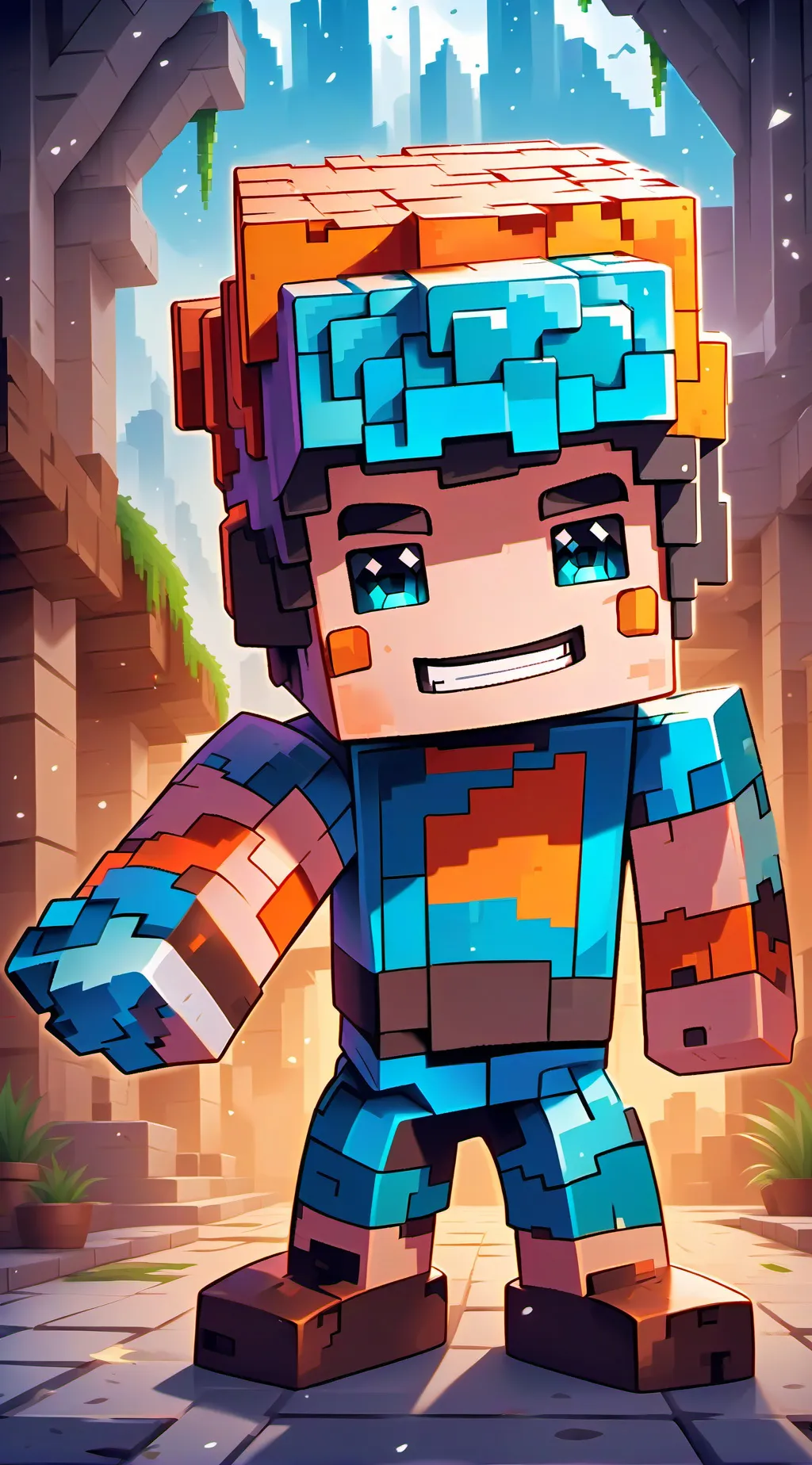 ai character: steve background