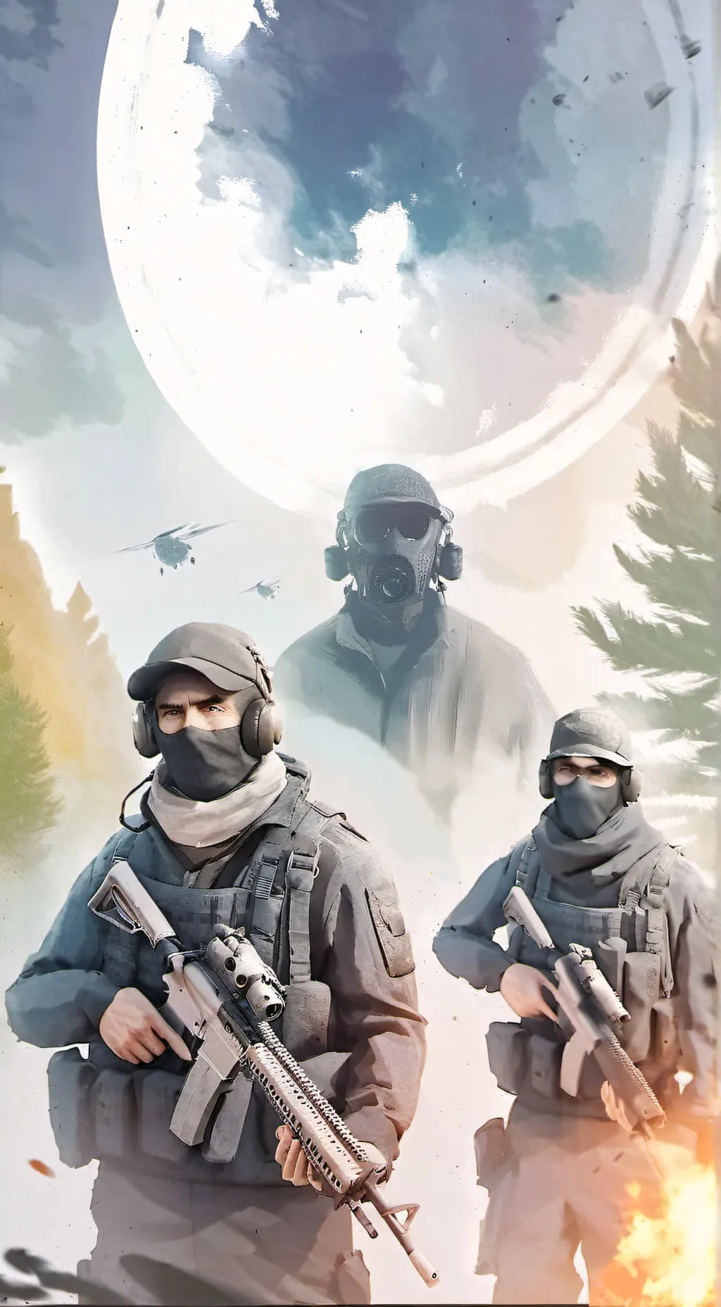 ai character: Cod SLEEP  background