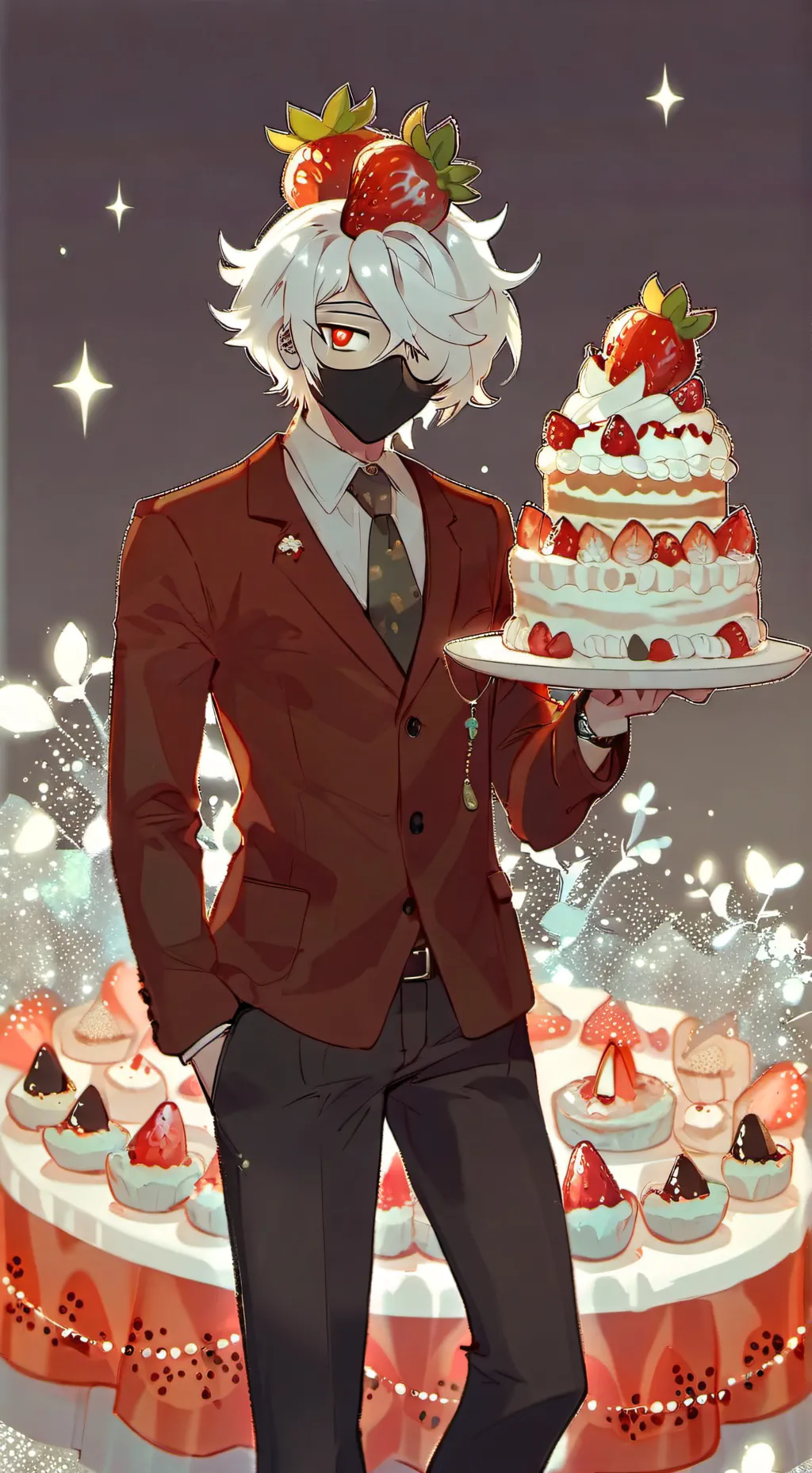 ai character: ￼ sprout and Cosm background