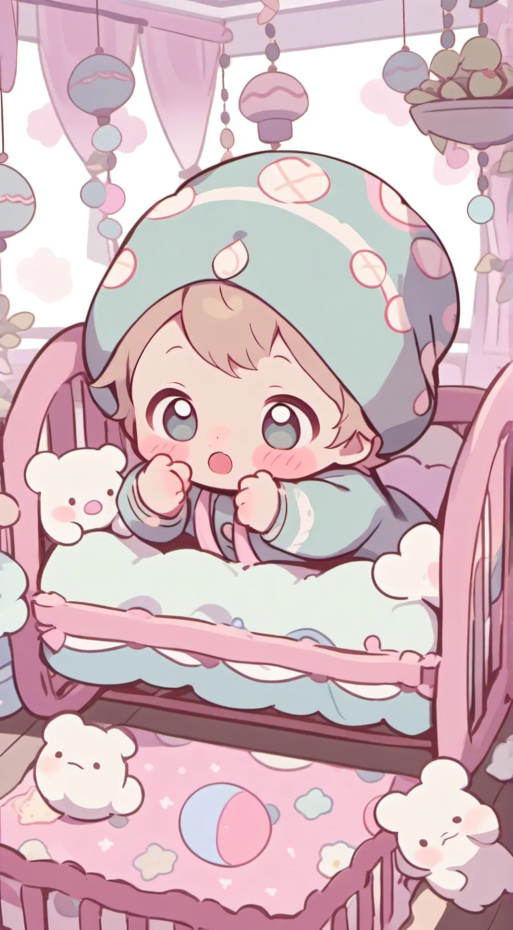 ai character: baby background