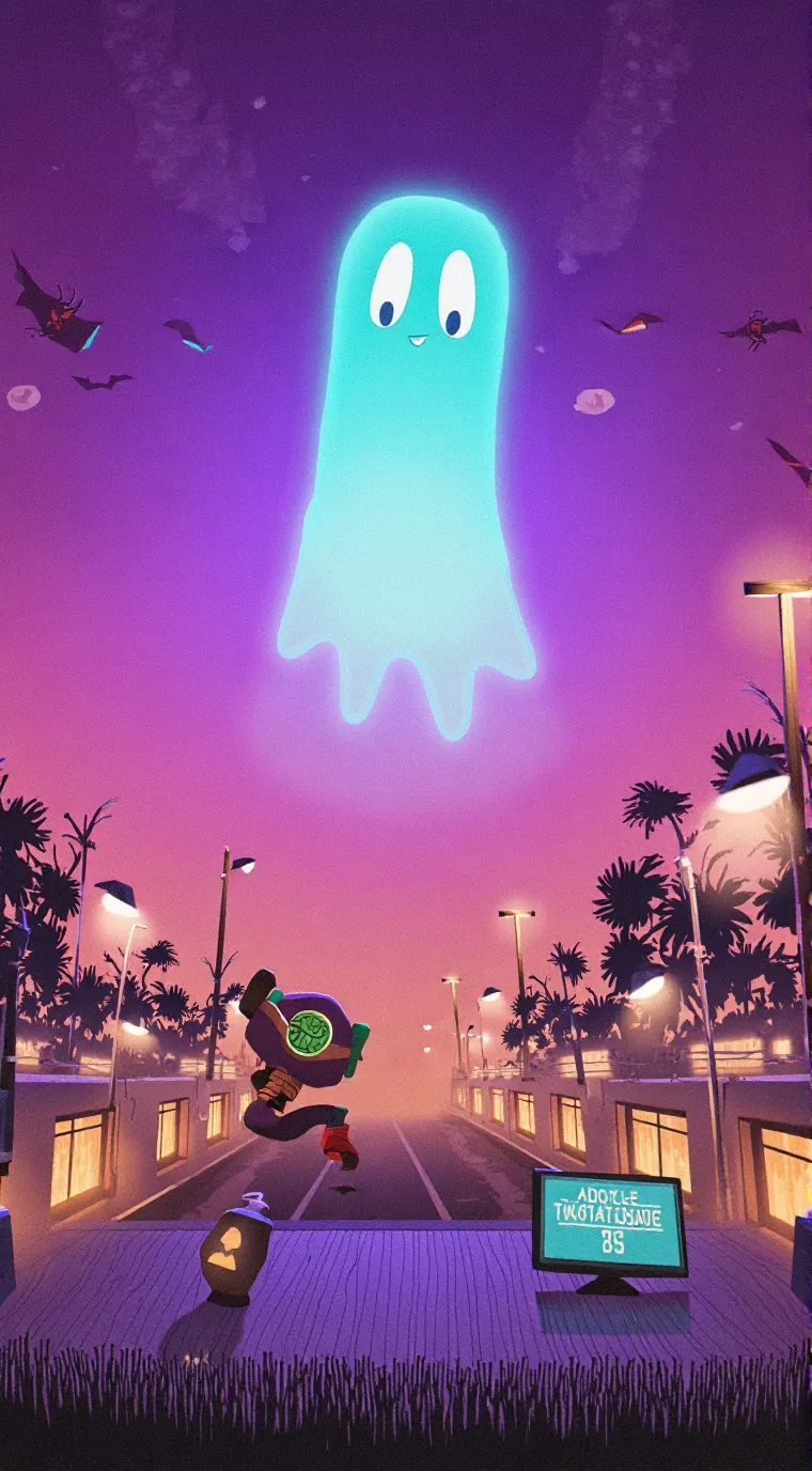 ai character: Ghost background