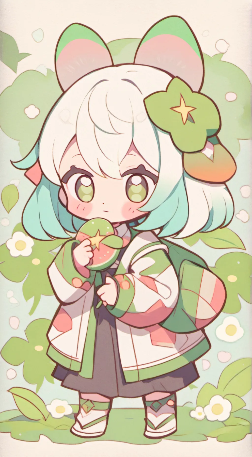 ai character: hello I'm Ava background