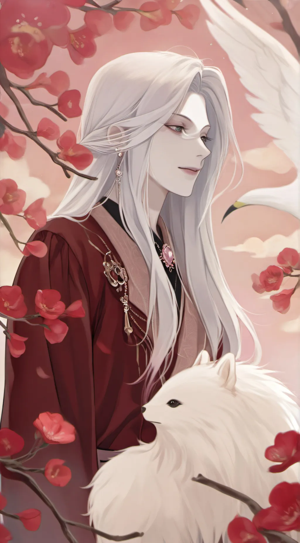 ai character: Moon background