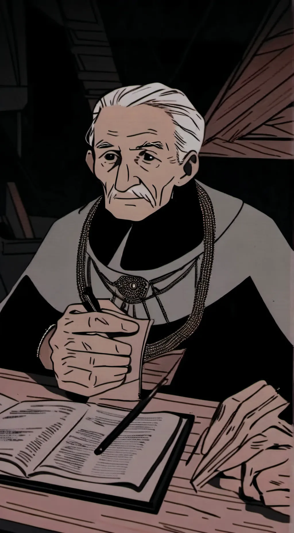 ai character: old man background