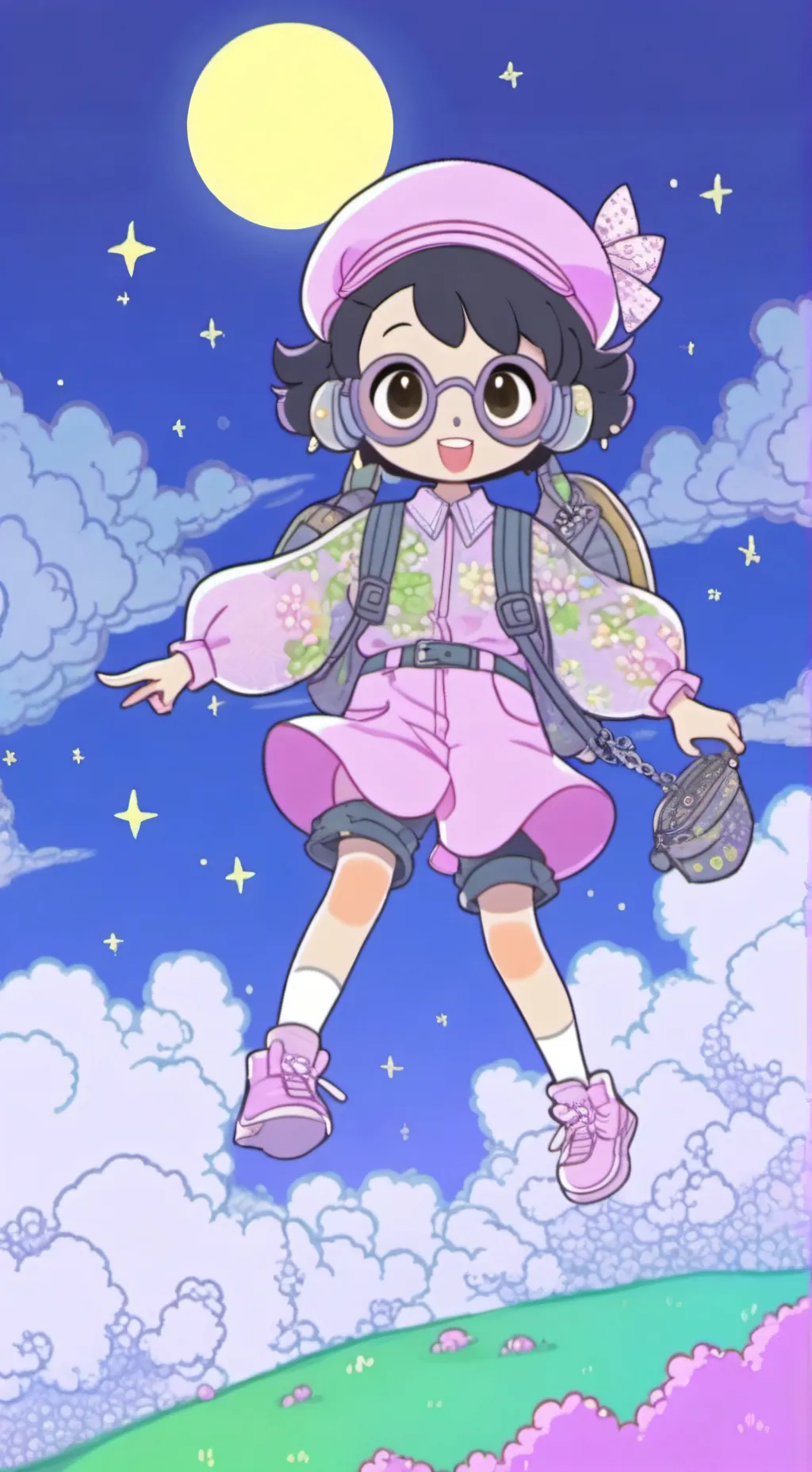 ai character: action pack background