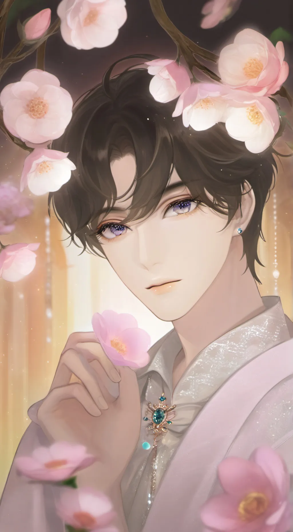 ai character: Leon/bi🏳️‍🌈♡\ background