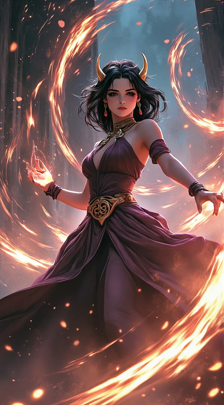 ai character: Ghast girl background