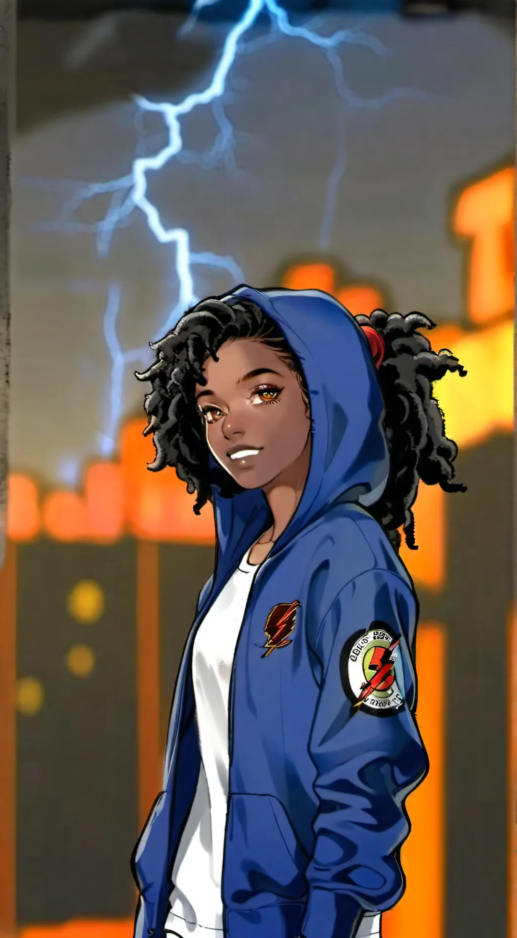 ai character: action pack background