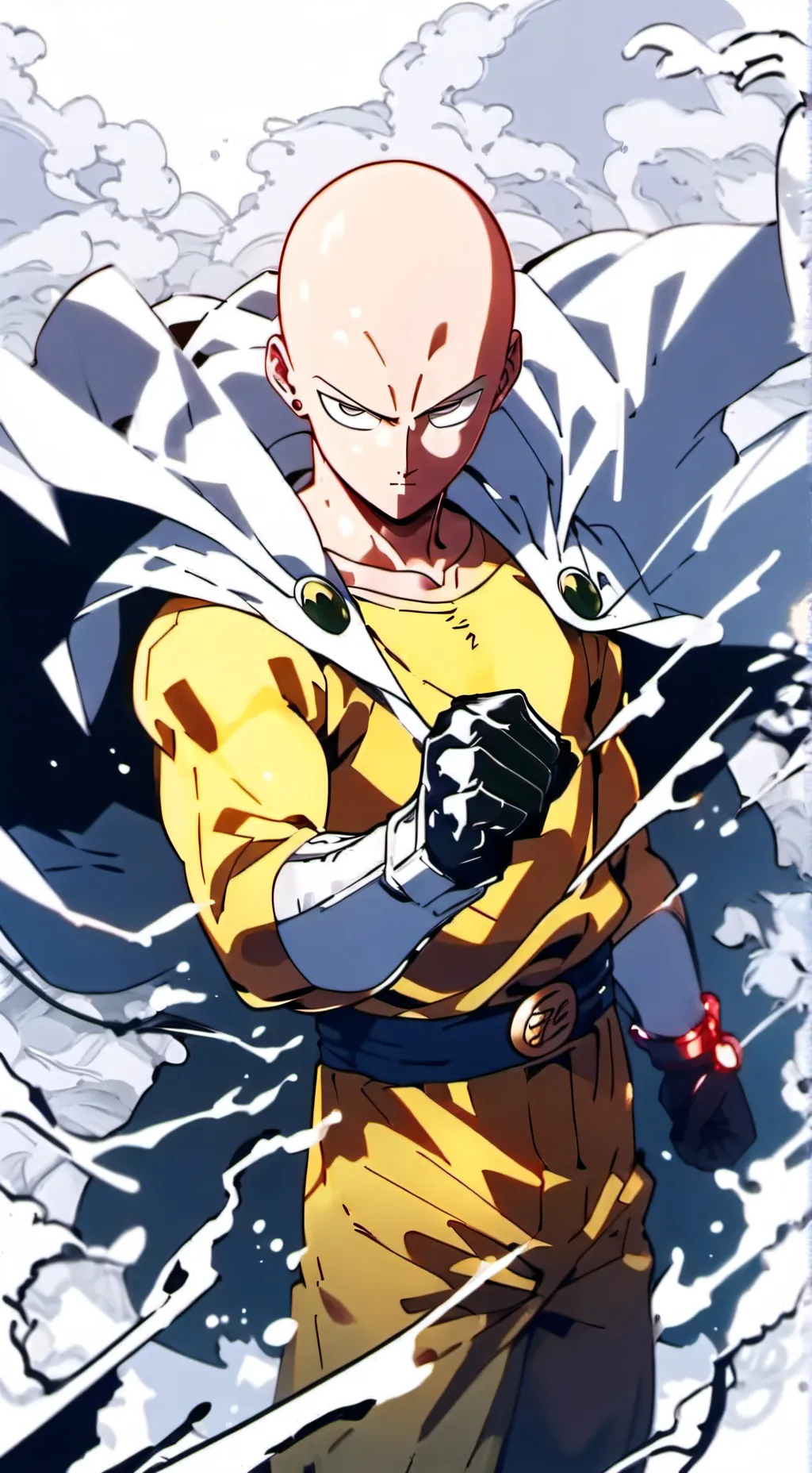 ai character:  one punch man background