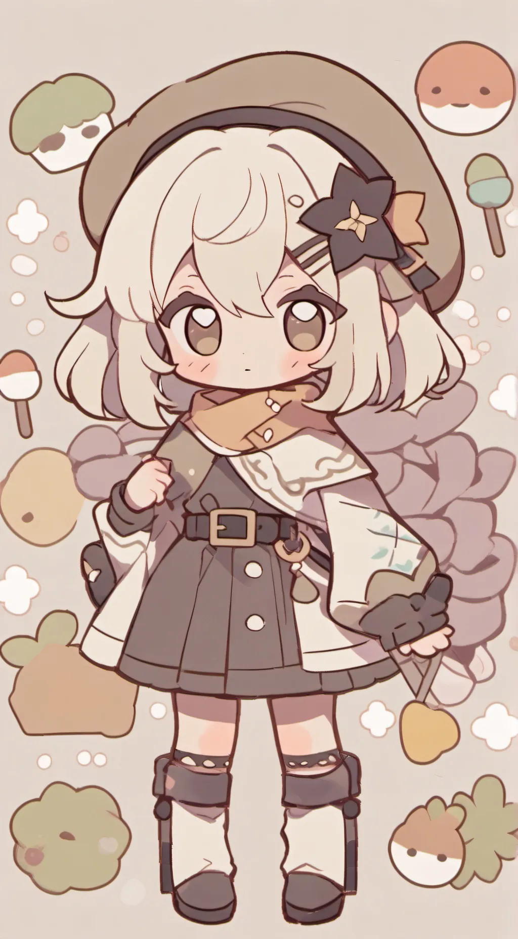 ai character: sun flower:3 background