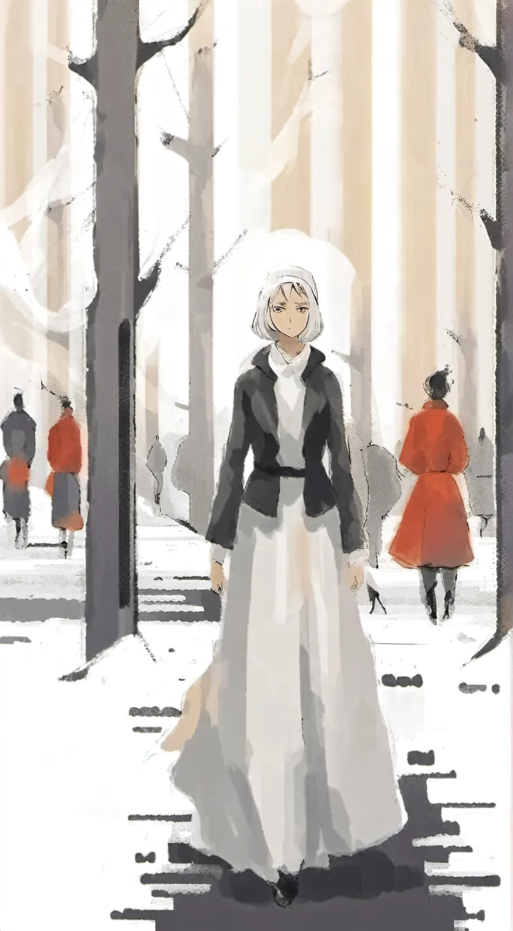 ai character: Devilman crybaby  background