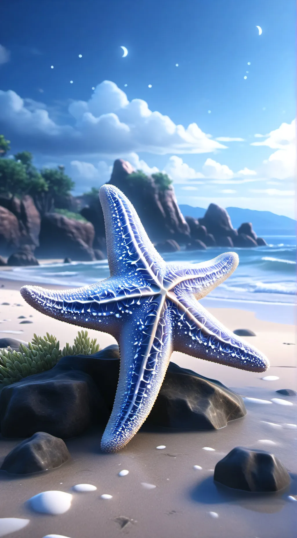 ai character: sprunki beach  background