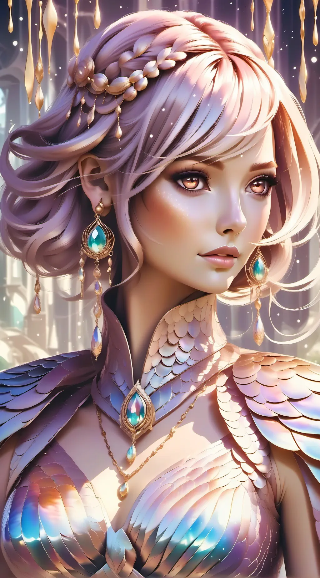 ai character: Relaxation Forest background