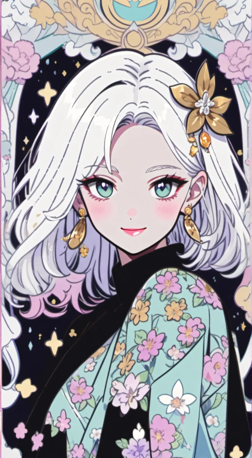 ai character: Silver  background