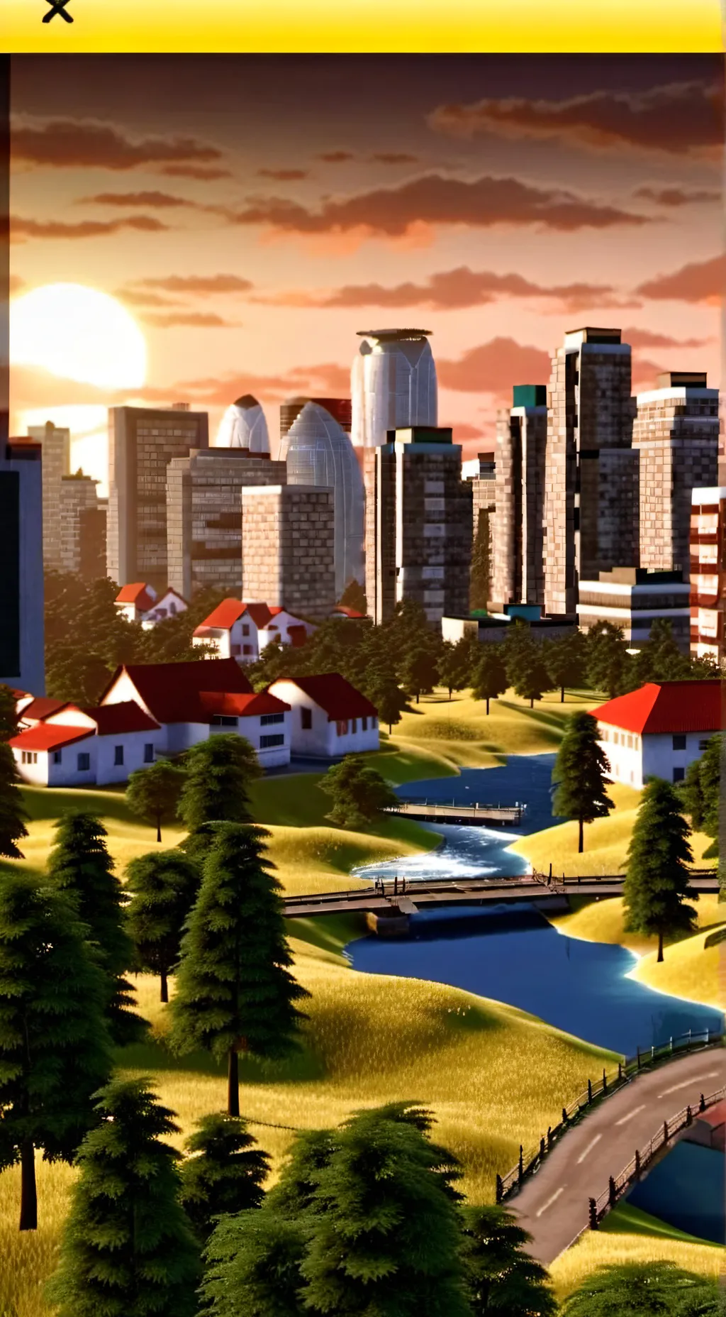 ai character: City of friends background