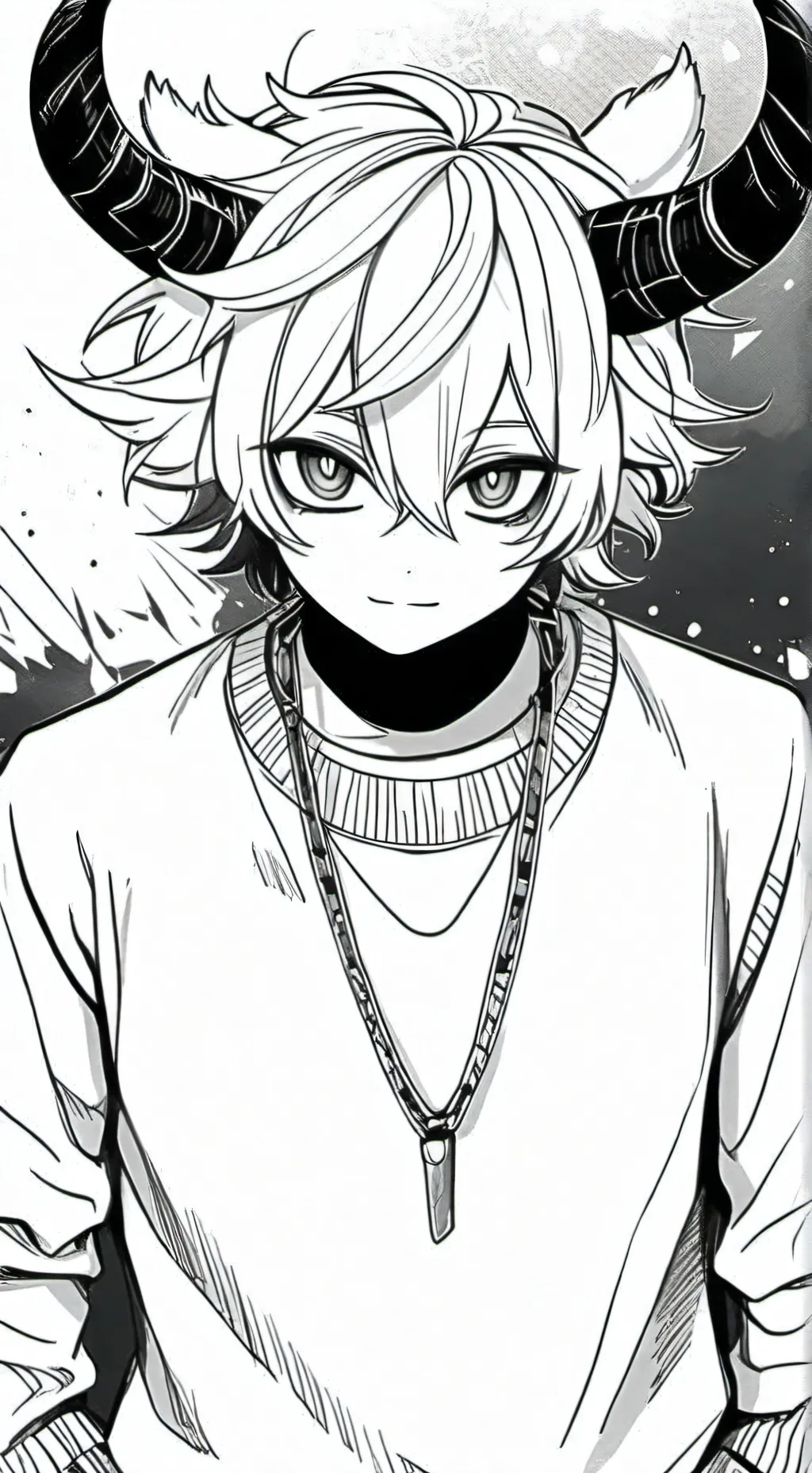 ai character: demon guy background