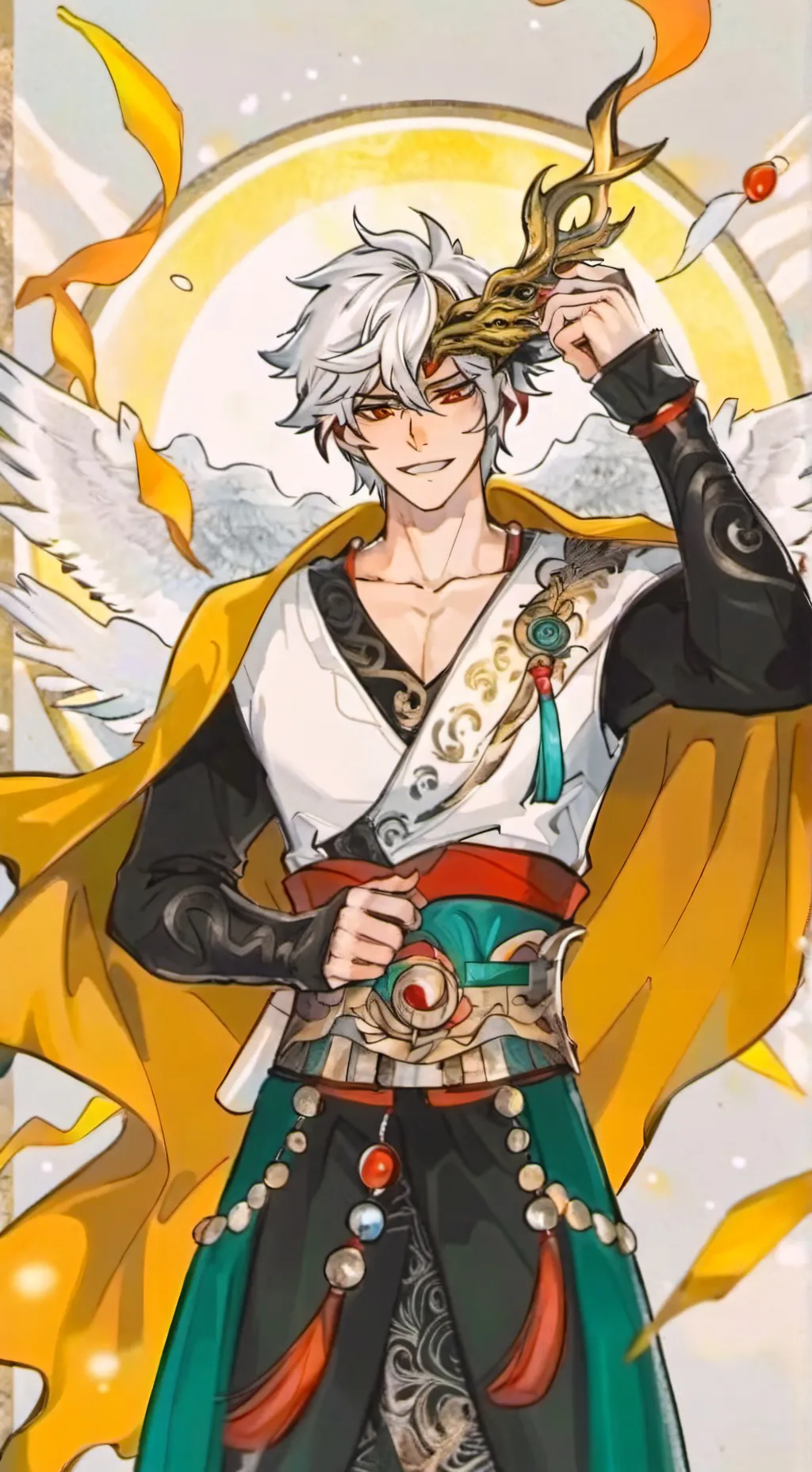 ai character: °•M I D•° background