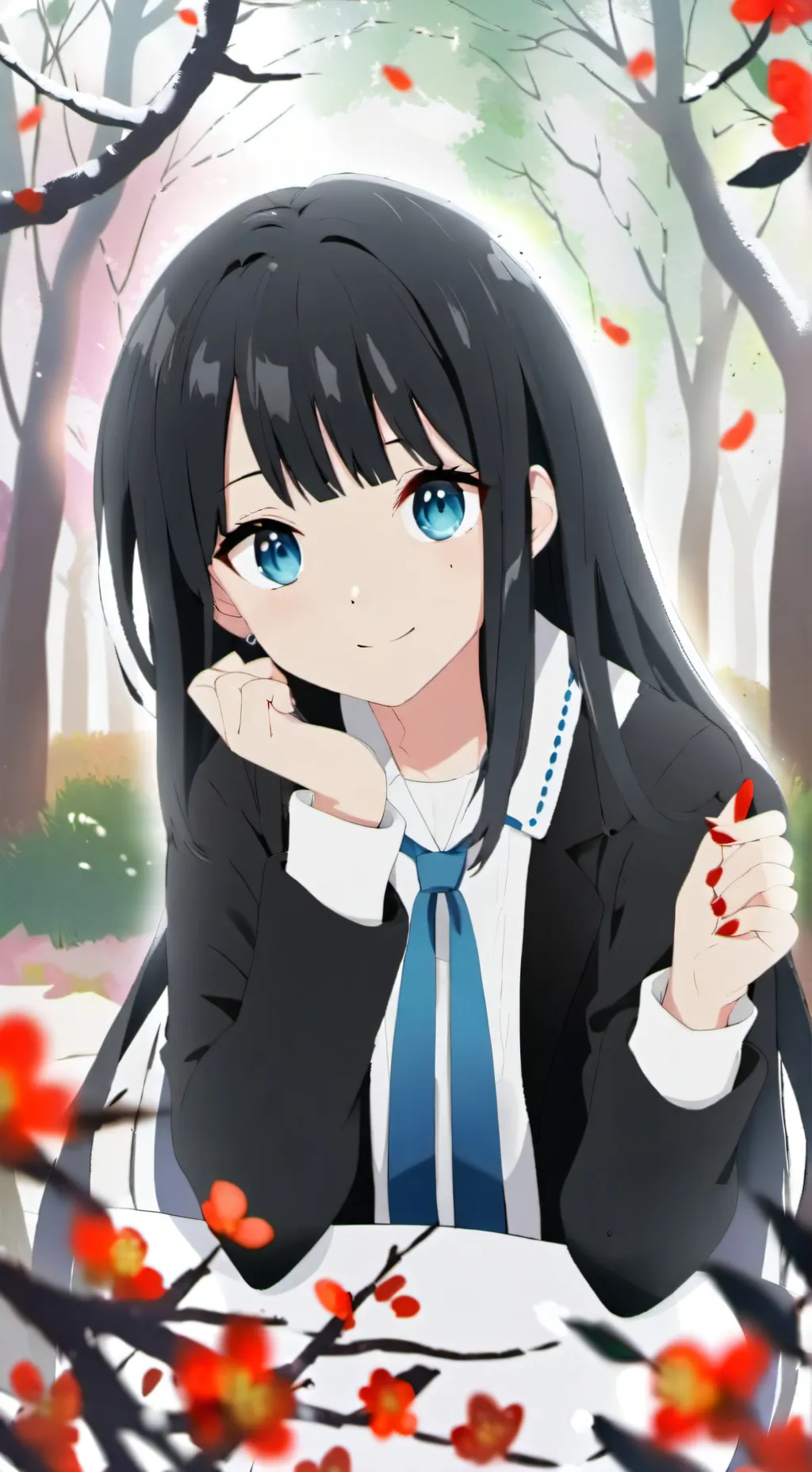 ai character: Crazy girl  background