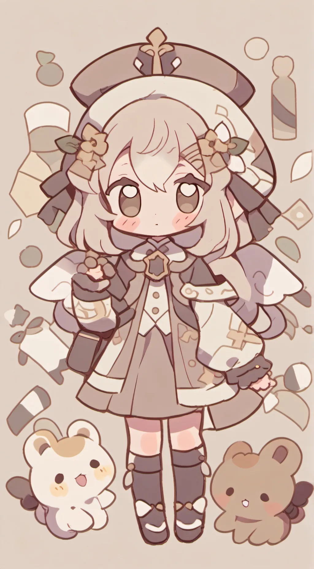 ai character: Mha mina copy you background