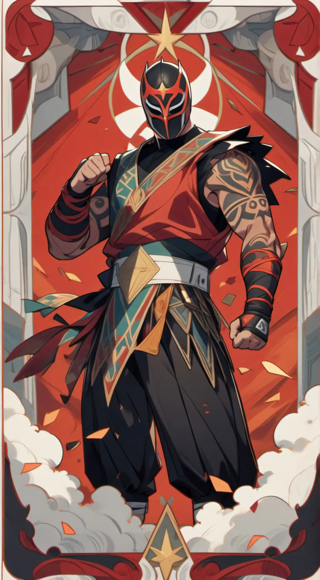 ai character: rey Mysterio  background