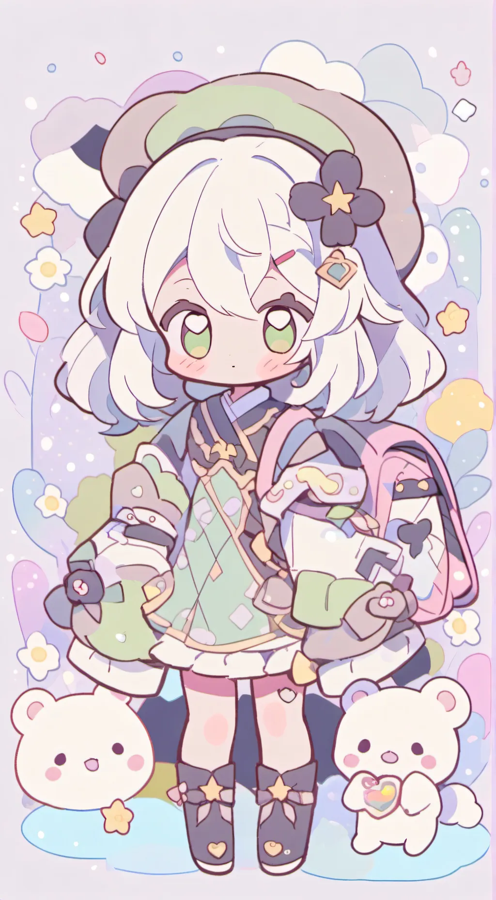 ai character: Puggy! background