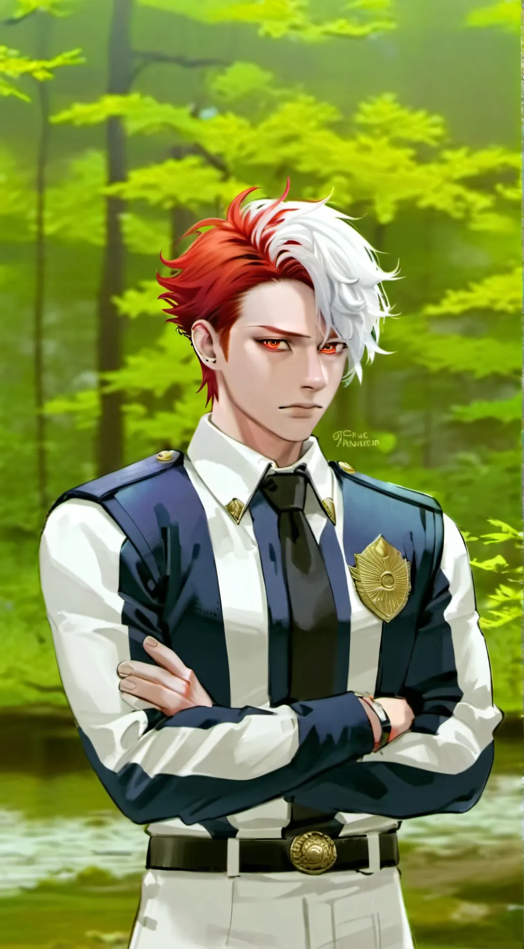 ai character: Shoto Todoroki background