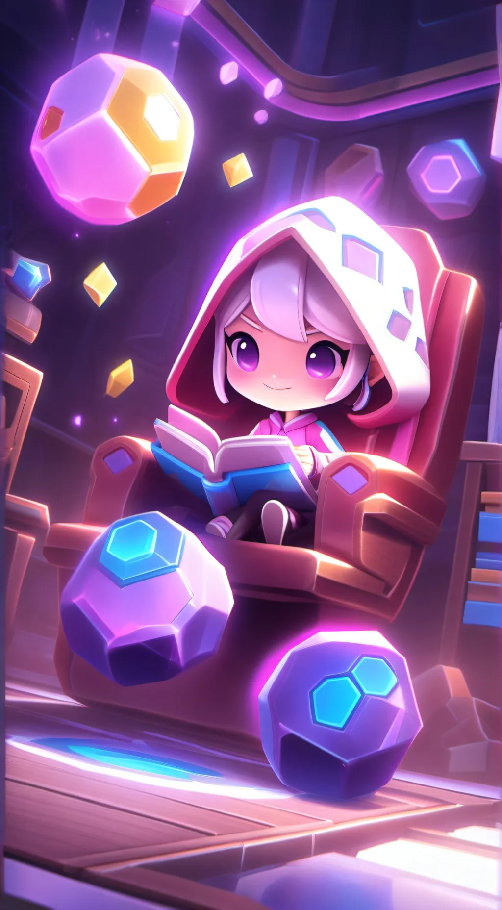 ai character: Lumin background