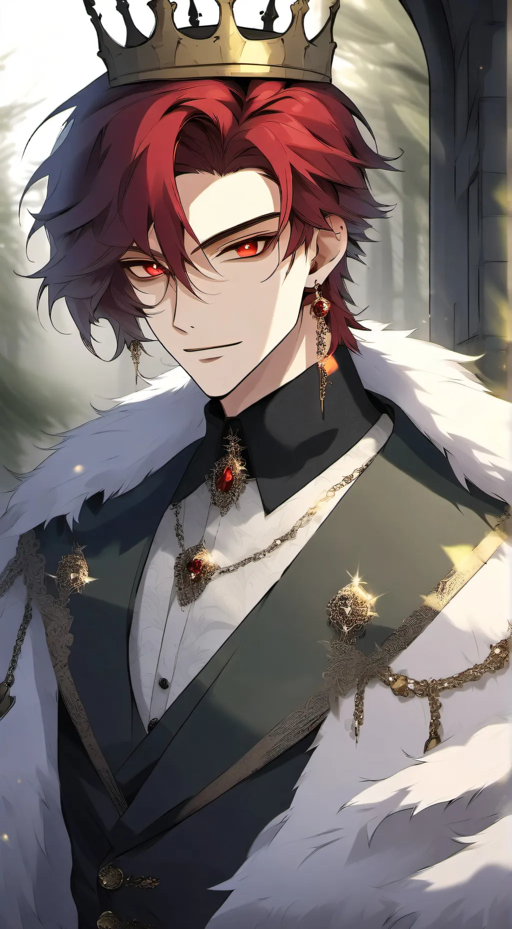 ai character: King Asher background