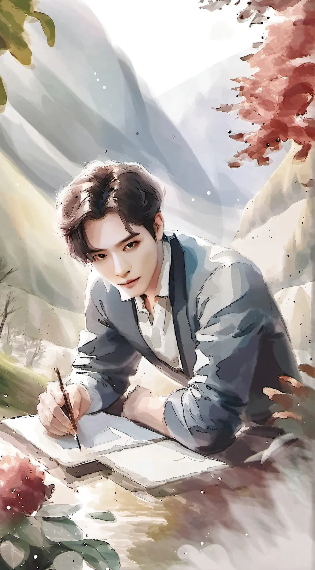 ai character: Xavier ♂️ background