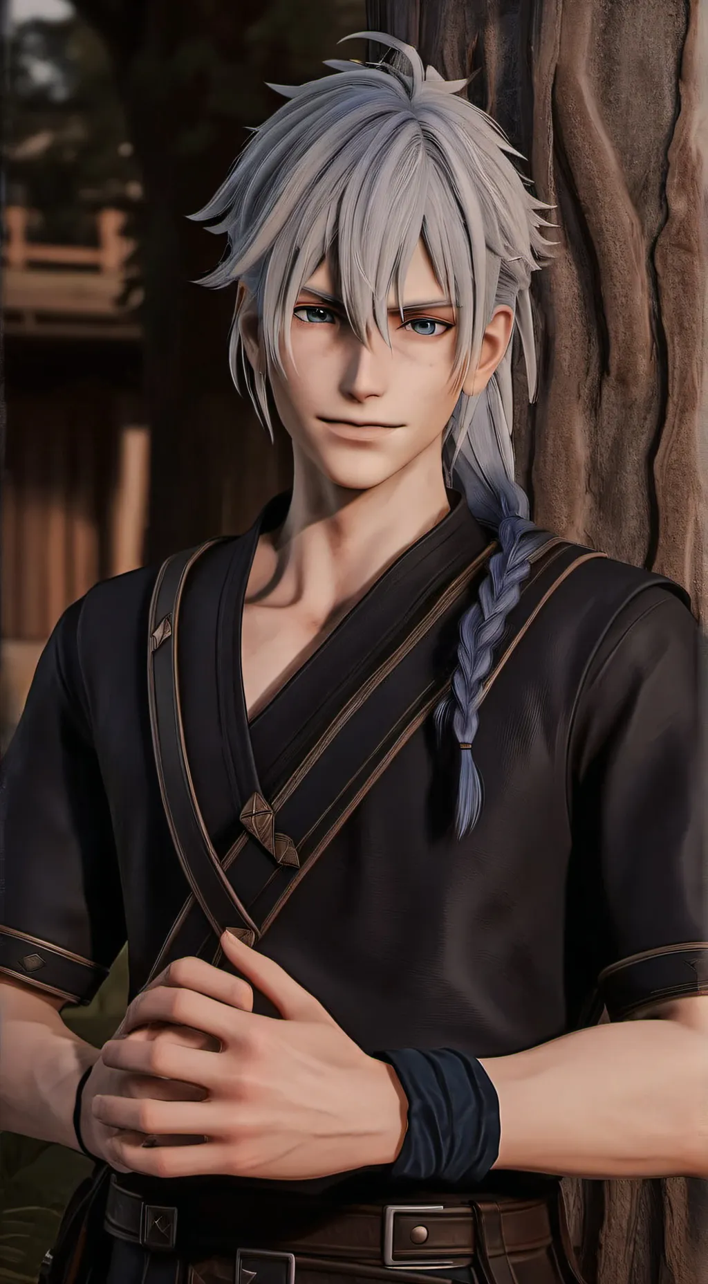 ai character: mahito  background