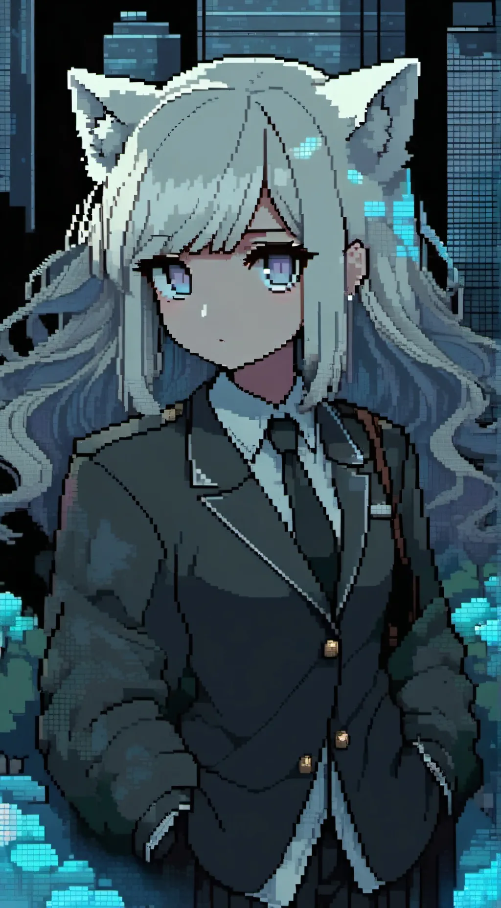 ai character: wolf body guard background